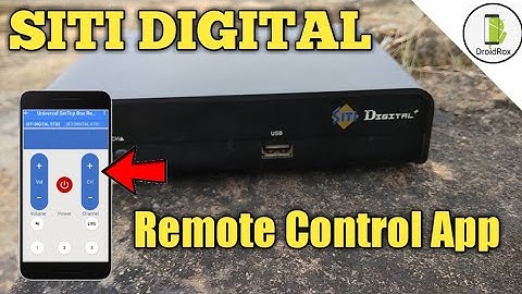 [HINDI] Siti digital set top box remote App | Siti digital set top box