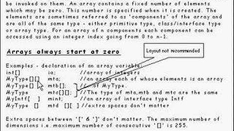 Java Tutorial 5.3 Arrays Part 3/15 - declaring arrays