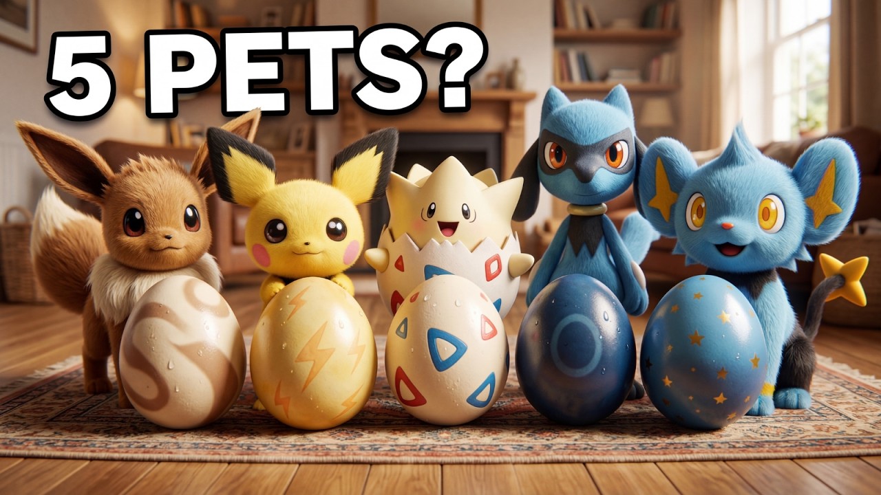 I Simulated 5 Pokémon in Real Life | 5 legendary eggs