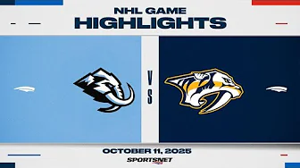 NHL Highlights | Mammoth vs. Predators - October 11, 2025
