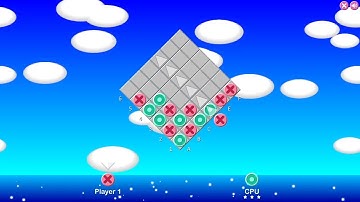 Corner Connect, aka Tic-Tac-Tumble on Cool Math Games (4 in a row), can you beat CPU hard level?