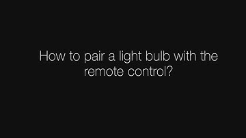 How to pair a light bulb with the remote control?