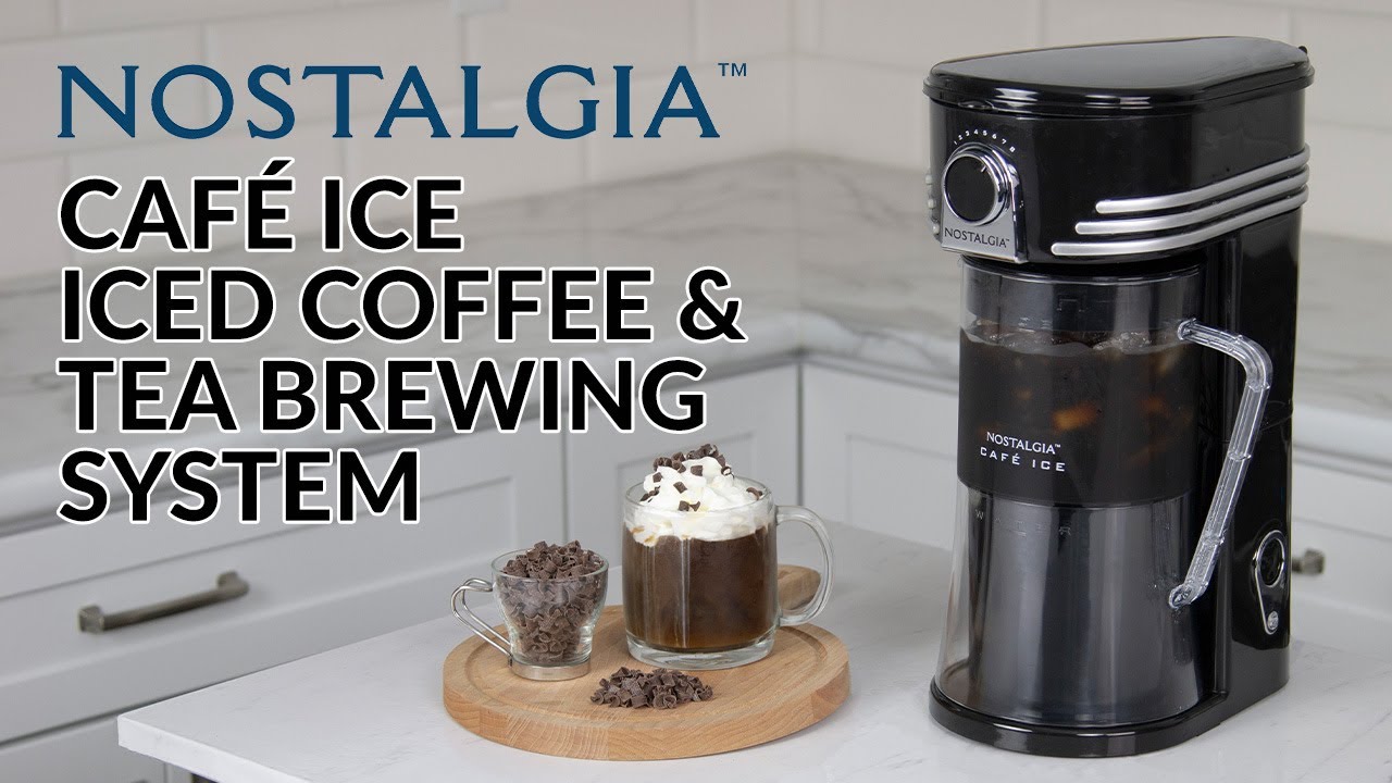 Nostalgia NCIT3PLSAQ Ice Tea Coffee Maker Aqua - Office Depot