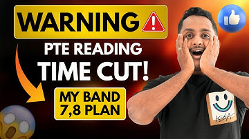 ⚠️ PTE Reading Time CUT! | Honest Band 7/8 Strategy Plan!