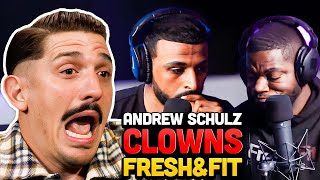 Andrew Schulz EMBARRASSED Fresh & Fit w/ DJ Akademiks