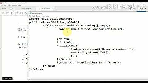 Lab8 V4 | While Loop part-IV | Komal Arif | #java #programming