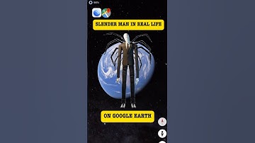 Slenderman in real life on Google Earth 😰 #shorts