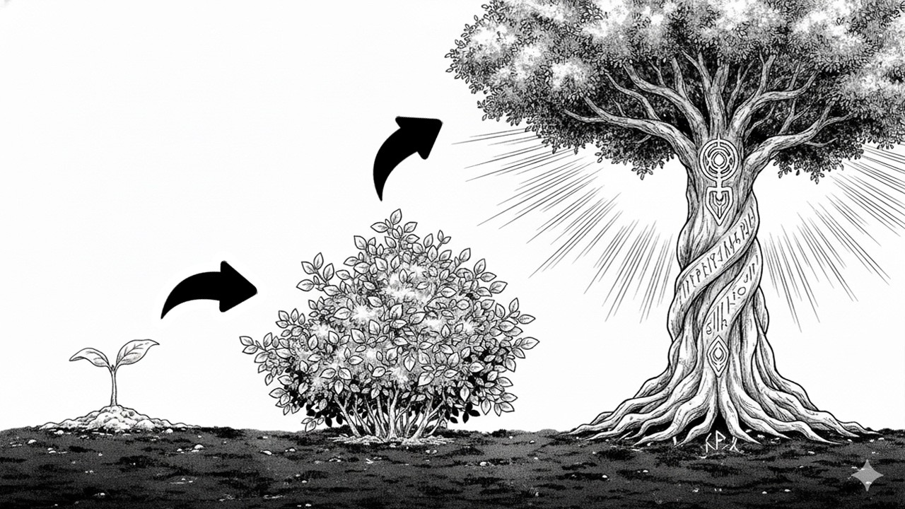 Переродившись в Маленький Росток Он Дорос до МИРОВОГО ДРЕВА! - Пересказ Манги