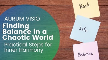 Finding Balance in a Chaotic World – How to Stay Calm & Centered Every Day