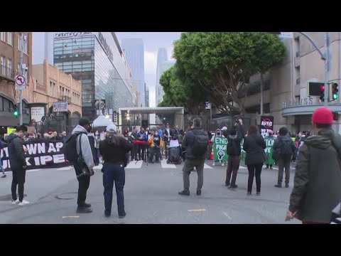Hundreds of 'No on APEC protesters gather in San Francisco
