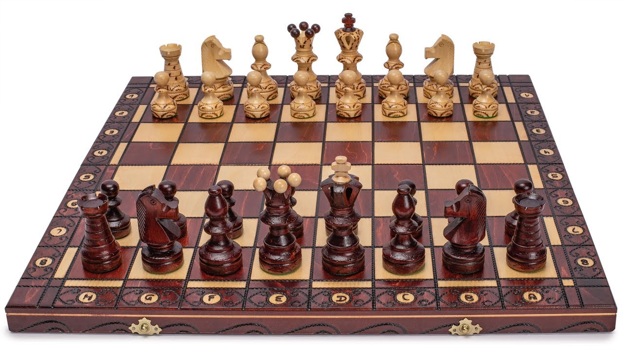 Ambassador European International Chess Set - 21.7 By Sunrise