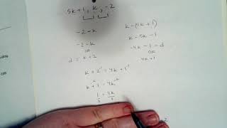 Solving Arithmetic Sequences with Variables