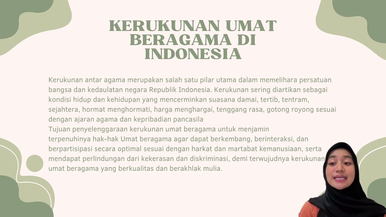 Kerukunan Antar Umat Beragama oleh Reginancy Suci Magfirah