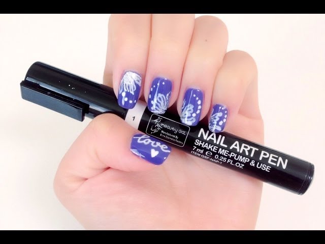 Spring Flower Nail Design Born Store Nail Art - Natalie's Creations - YouTube