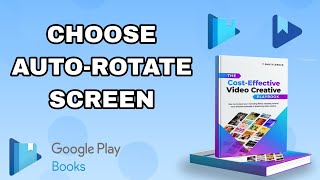 How To Choose Auto-Rotate Screen On Google Play Books And Audiobooks App screenshot 4