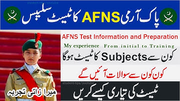 AFNS test preparation 2023 | AFNS Test Pattern and syllabus | AFNS Test 2023 | afns admission 2023