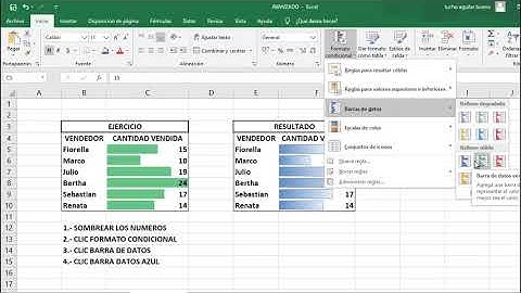 😀😄Usar formula FORMATO CONDICIONAL.BARRA DE DATOS-EXCEL. Rapido y sencillo!!!!!!!! :D 😁😉