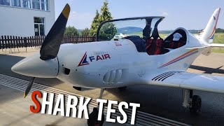 Shark microlight airplane test