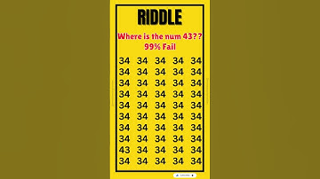 Can You Find The Number 43?? Comment your answers #viralvideo #viralshorts #shorts #puzzle #trivia
