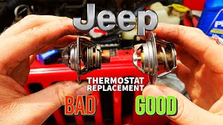 Jeep Wrangler  Thermostat Replacement [How-To] - YouTube