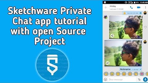 Sketchware private chat app with open source