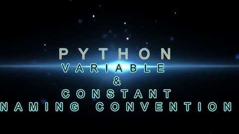 Variables and Constants in python | Python tutorial