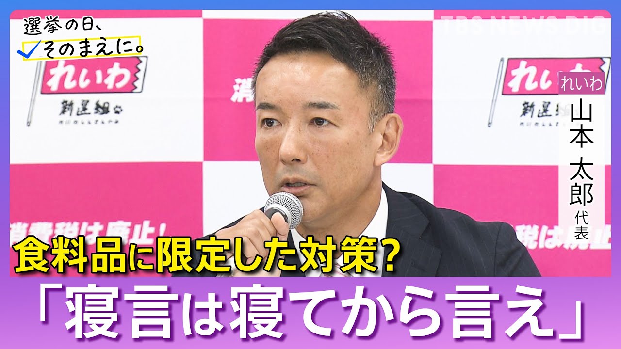 【れいわ新選組】山本太郎代表　選挙の日、そのまえに。｜TBS NEWS DIG