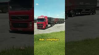 Camionero No Pudo Estacionar Con Su Doble Remolque