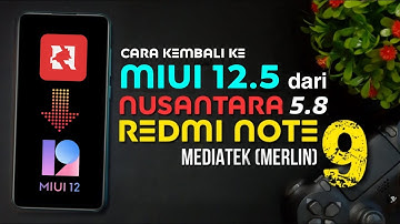 Cara Kembali ke Stock Rom dari Nusantara 5.8 Redmi Note 9 Merlin - Miui Tutorial