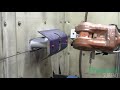 Robotic peening machine for aircraft engine shafts  progressive surface