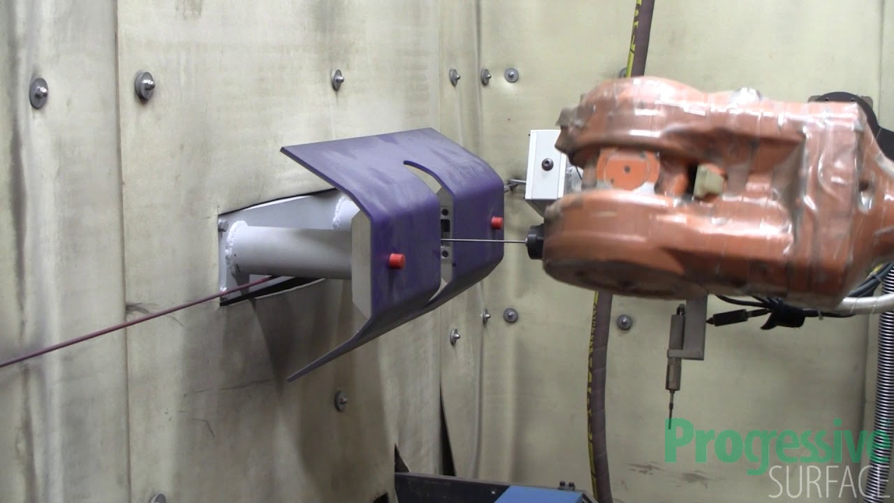 Robotic Peening Machine for Aircraft Engine Shafts