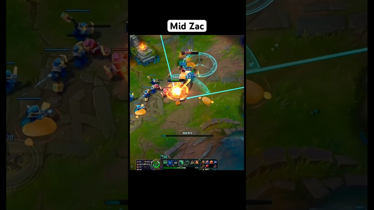 The dominance of mid lane Zac! 