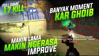 MANY SUPERB MOMENTS IN THIS MATCH!! FULL GAME 17 KILLS THE LONGER THE GAME IMPROVES!! #pubg G