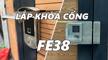 Lắp khóa cổng FE38 (Trên cánh cố định) l PHGLock