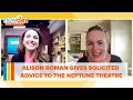 Alison roman gives solicited advice to the neptune theatre  new day nw