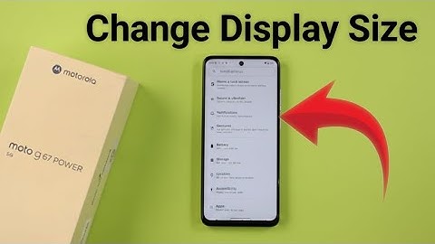Moto G67 Power 5G: Hoe verander ik het schermformaat?