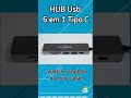HUB Usb Tipo C 6 em 1 para celular e nintendo switch #shorts