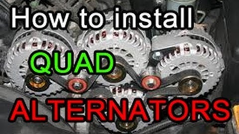 Installing QUAD ALTERNATORS Part 1 (Crossfire Hummer, 20,000RMS+)