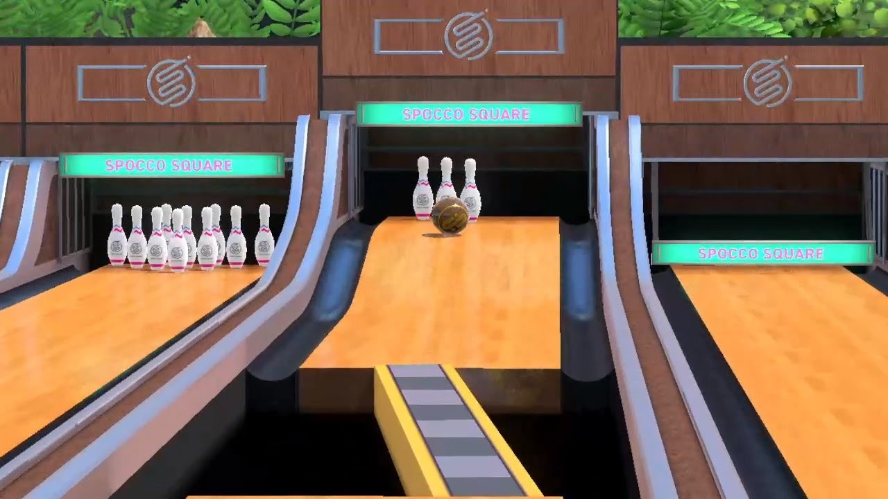 Nintendo Switch Sports BOWLING：スペシャル上級 124スペア 左斜め可動橋 Nintendo Switch