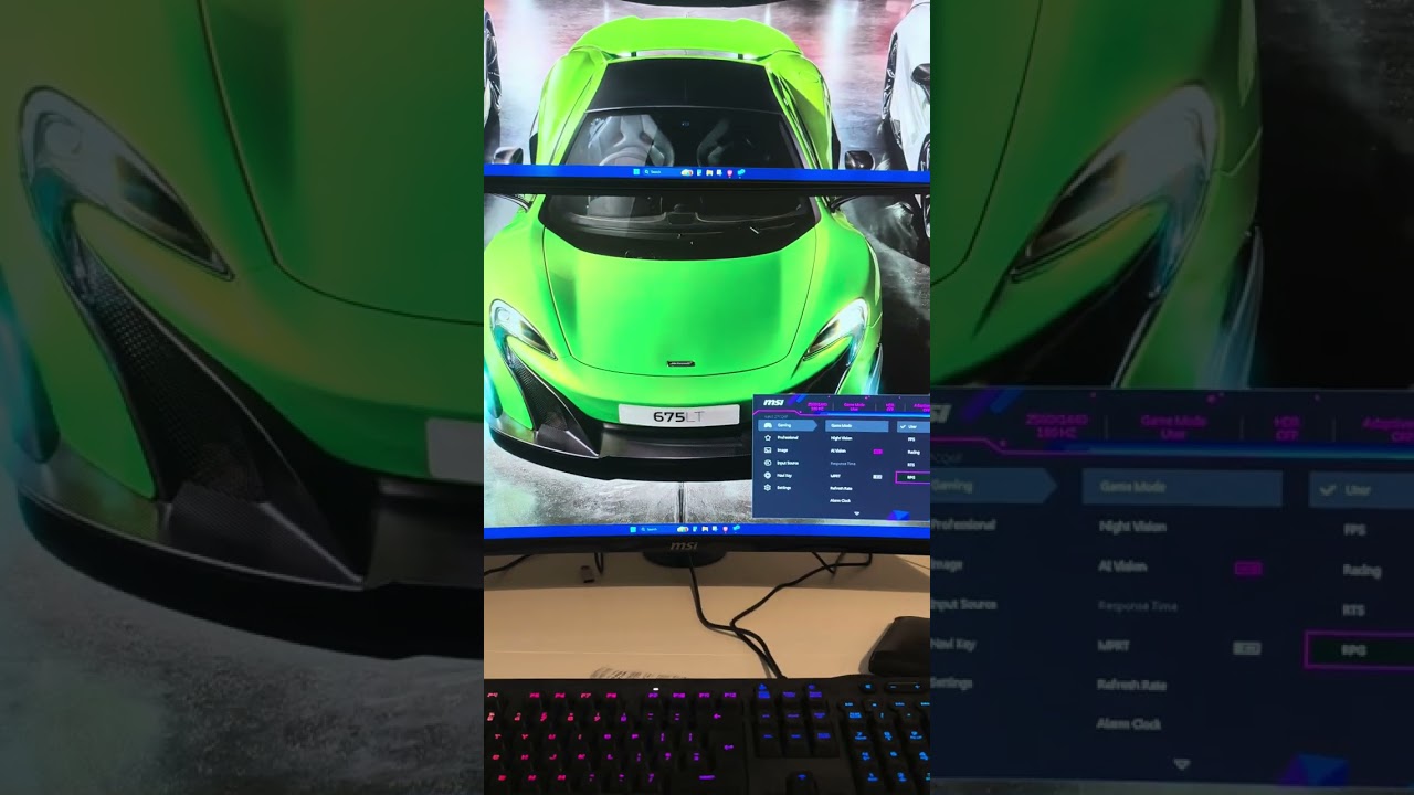 НАСТРОЙКИ МОНИТОРА MSI MAG 27CQ6F 27 ДЮЙМОВ 180 ГЦ QHD