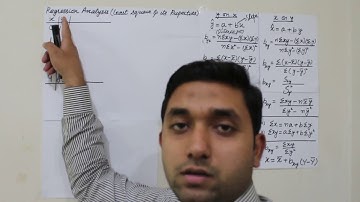 Residuals in Regression using least square y on x by Sir Tanveer Part 1