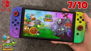 Plants vs Zombies: Replanted on Nintendo Switch Gameplay | Switch Oled Gameplay
