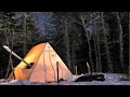 Our New Hot Tent Shelters us from Bitter -20c / -4f Wind Chill!