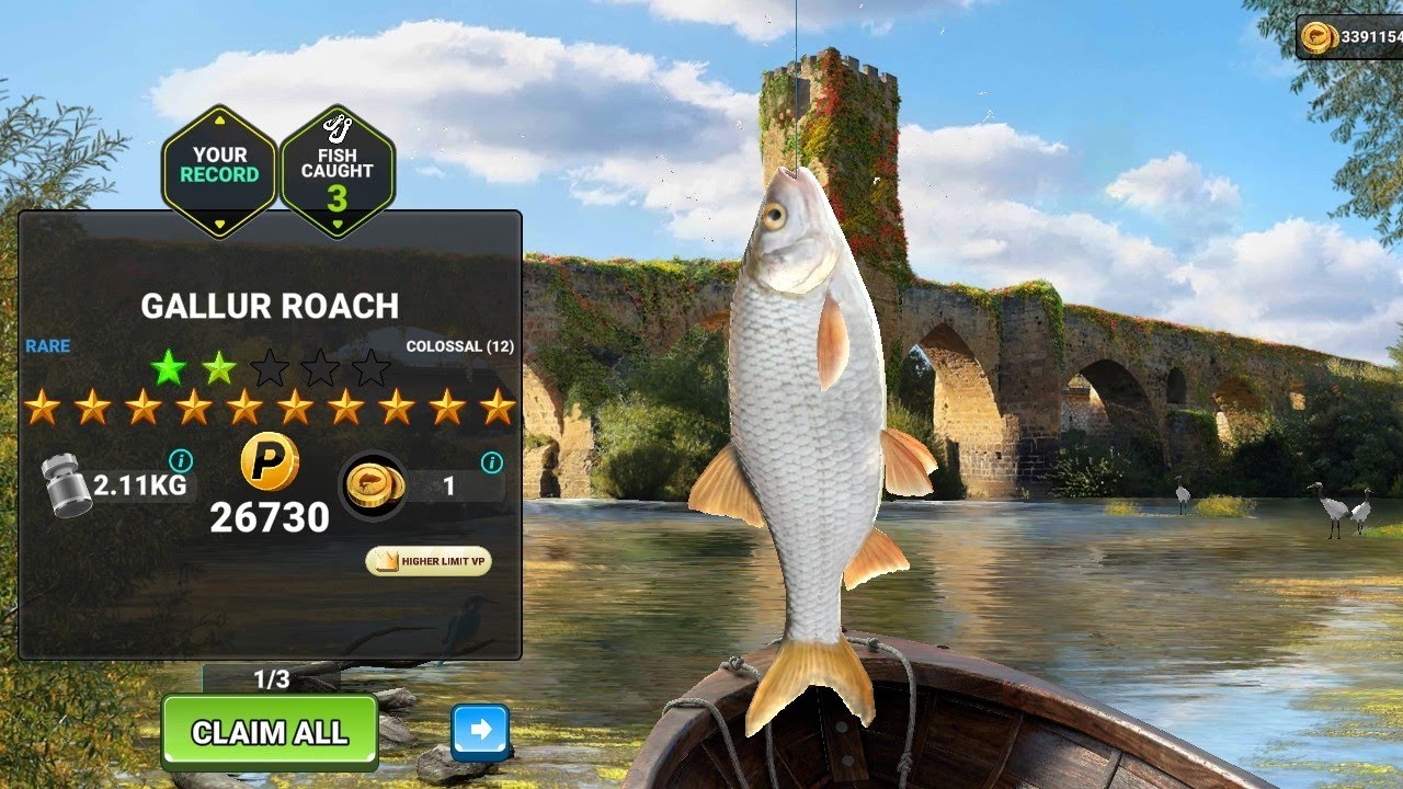 I CAUGHT 12 STAR NEW RARE FISH - GALLUR ROACH l FISHING CLASH GAMEPLAY 