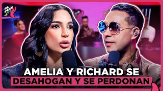 AMELIA ALCANTARA AND RICHARD HERNANDEZ FORGIVE EACH OTHER IN THE MIDDLE OF THE PROGRAM FOR HAVING...