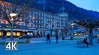 Interlaken Switzerland 🇨🇭 Scenic Evening Walk In The Most Visited Swiss City Between Two Lakes