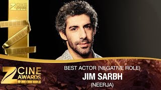 Jim Sarbh for Neerja | Best Actor In Negative Role | Zee Cine Awards 2017