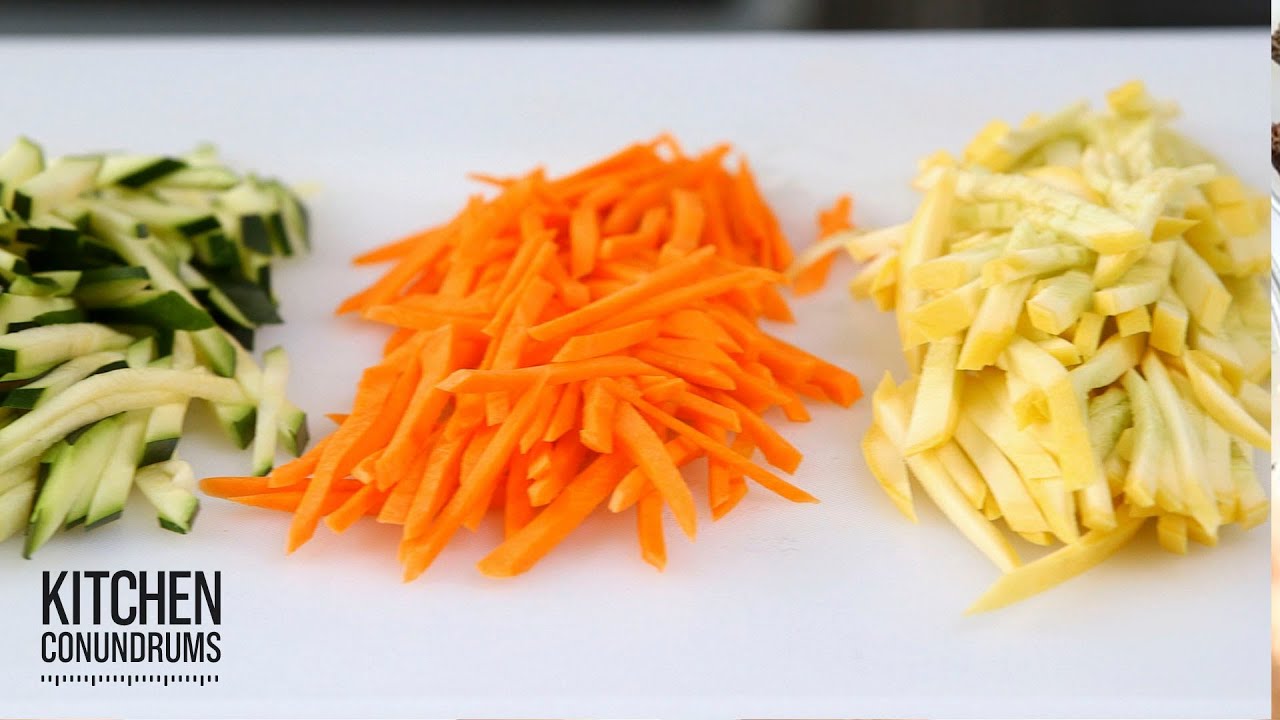 How to Cut Julienne Strips (2 Ways!) - Evolving Table