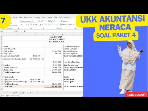 Salon GAIA - Cara Menyusun Neraca Dengan Benar - UKK Akuntansi 2026