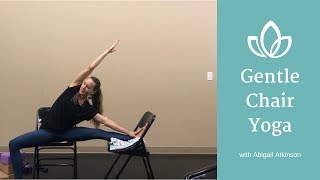 Adaptive Yoga Gentle Chair Sequence - FULL CLASS - for older adults & stroke survivors